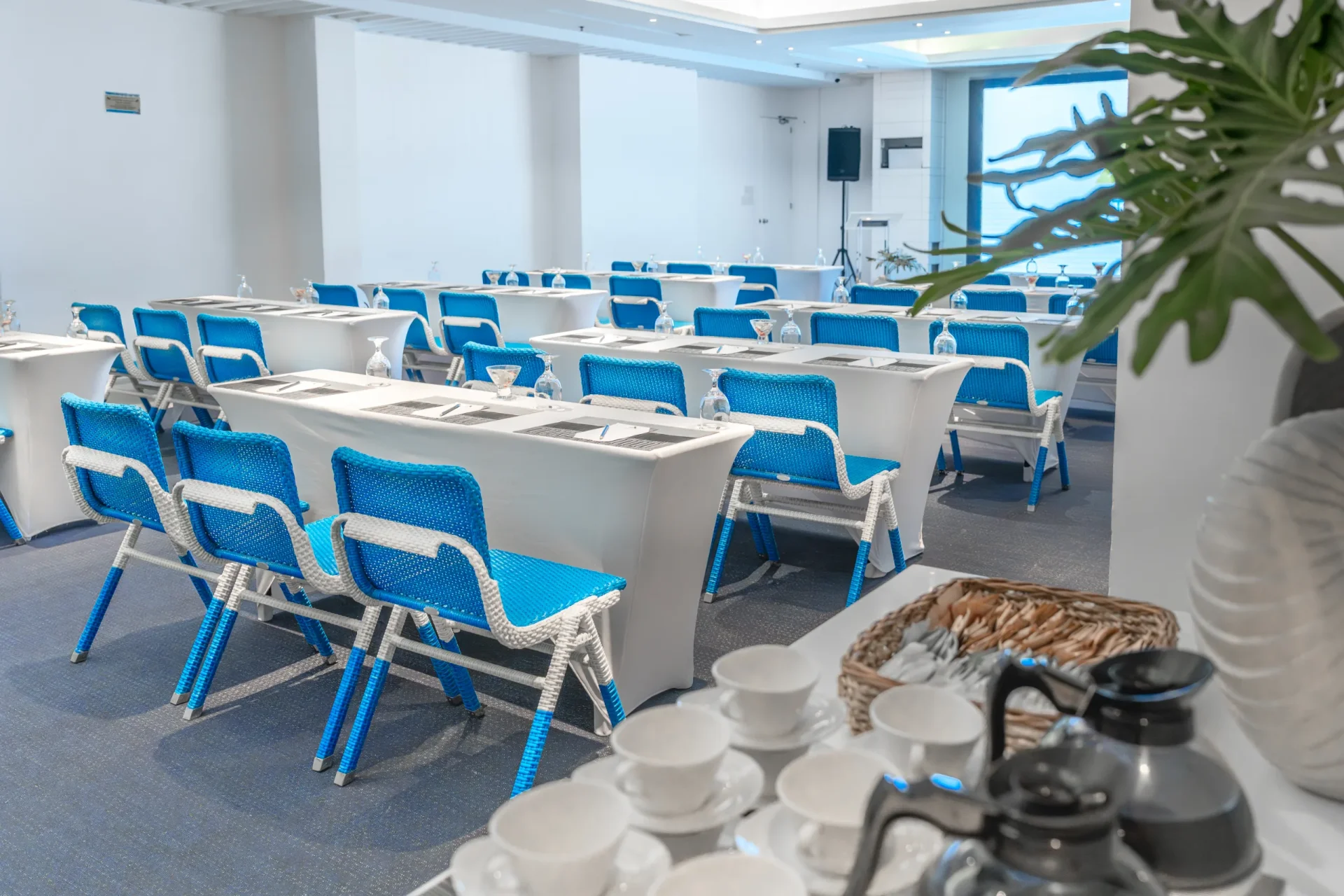 Theater style event setup